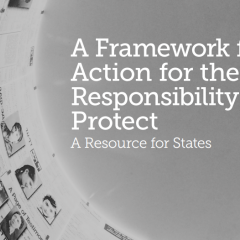 A Framework for Action for R2P