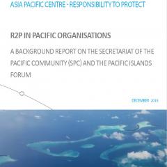 APR2P R2P and Pacific Organisations Report