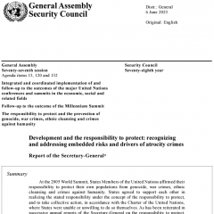 2023 UN Secretary-General's Report on R2P
