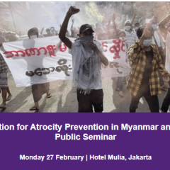 Collaboration for Atrocity Prevention in Myanmar and Beyond